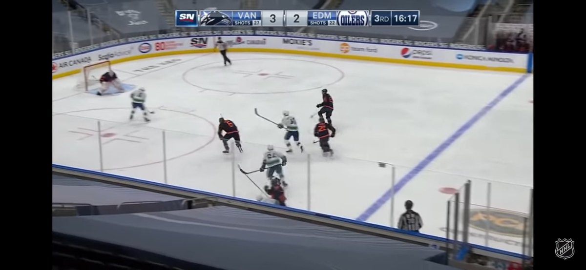 GA 3: You could argue both Jones/ Larsson were a bit high in the zone, but it was ultimately Larsson's man who scored. Drai could have done a better job at getting the puck out.GA 4: Good shot by Schmidt from the point, can't really blame Larsson or Jones here IMO.