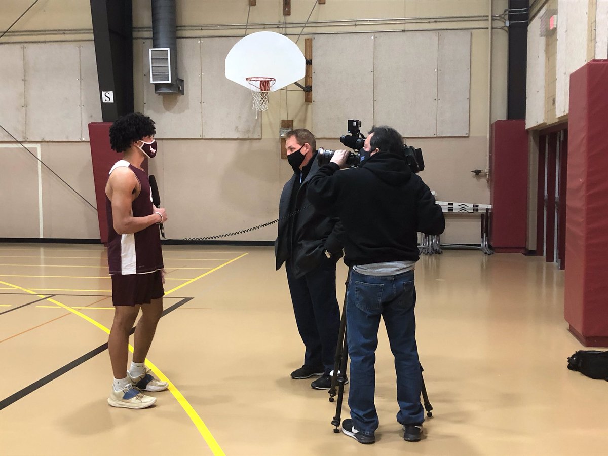 Thank you <a href="/MaxWCCO/">Mike Max</a> for stopping by today. The segment will air during Friday’s 10pm newscast. Also, <a href="/coachmmac/">Matthew McCollister</a> will be on <a href="/wccoradio/">News Talk 830 WCCO</a> at 805pm tomorrow evening to talk to Mike about the rise of the Packer program in Boys Basketball!

#SouthSideStampede