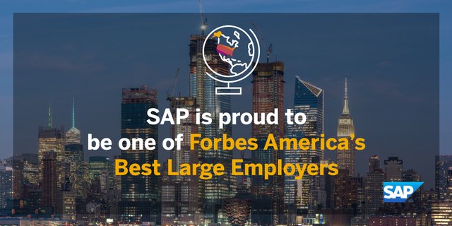 We’re proud to be recognized as USA’s 🇺🇸 BEST Employer by <a href="/Forbes/">Forbes</a>! Read more about what makes SAP such an awesome place to work: sap.to/6017H5LpD #LifeAtSAP bit.ly/3aXQmIE