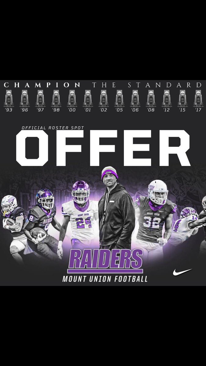 MarcellusDenni3's tweet photo. After a great talk with @Coach_allendl I’m blessed to say I’ve received another offer from @MountUnionFB 🟣☠️ @RichardsonHS_FB @rushinbr @CoachPels @Coach_Morse_RHS https://t.co/TjGXKxIvzf