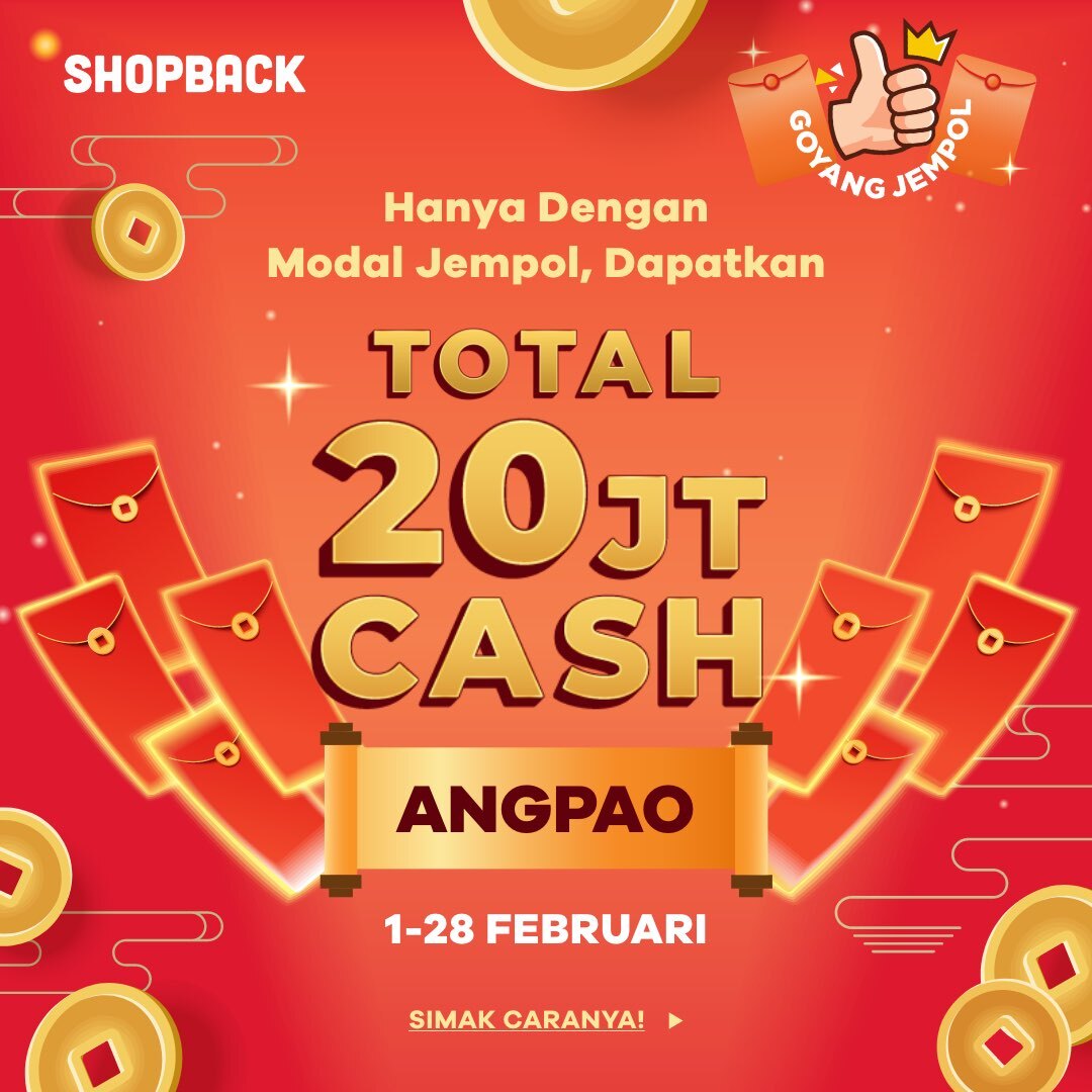 ShopBackID's tweet photo. Biar valentine makin seru, ikutan Goyang Jempol juga dong sama pasangan, supaya dapet total hadiah 20 juta 😍

https://t.co/Eph34EDhiP #UntungLewatShopBack #onlineshopping #cahsback #ShopBack https://t.co/Iy61VXgzpF