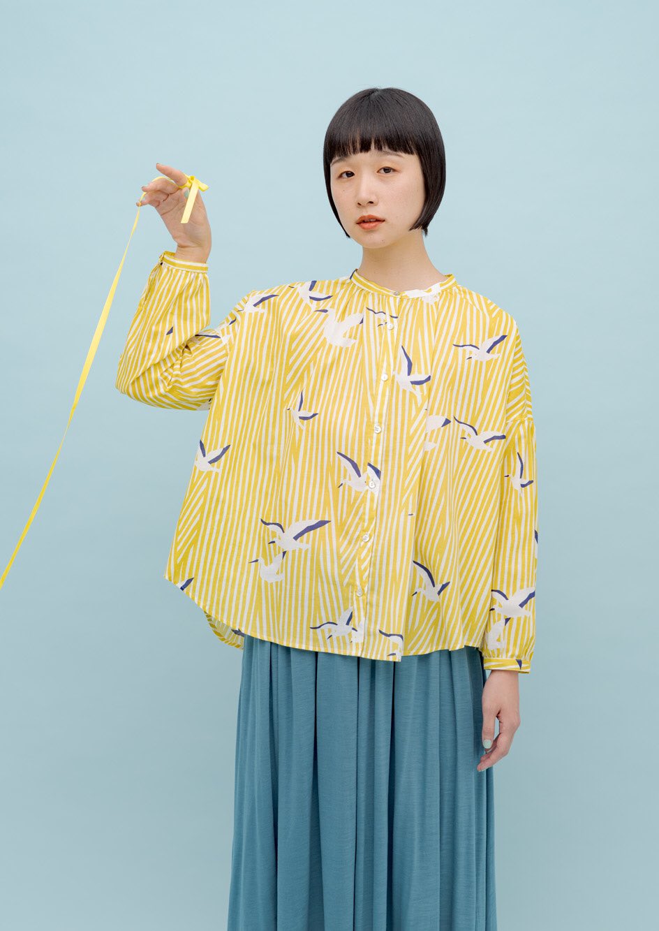 【美品！】marble sudマーブルシュッド　コウノトリシャツワンピース 美品！】marble sudマーブルシュッド コウノトリシャツ