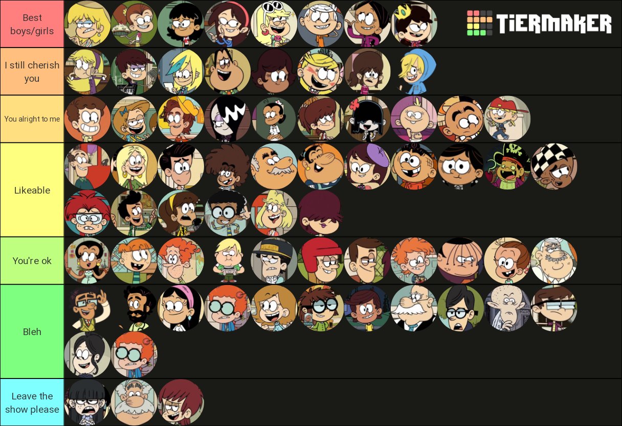 The loud house characters