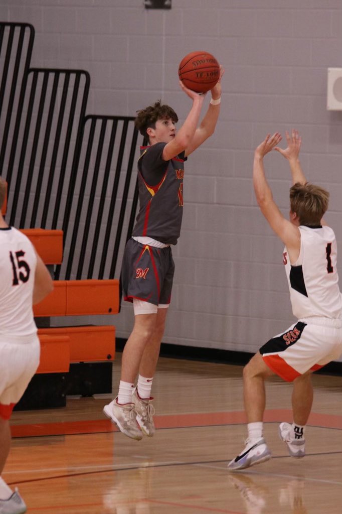 Congratulations to <a href="/BraysonLaube/">Brayson Laube</a> for breaking the Marion Boys Basketball school record for most 3-pointers made in a season, as he hit his 58th on Tuesday night!