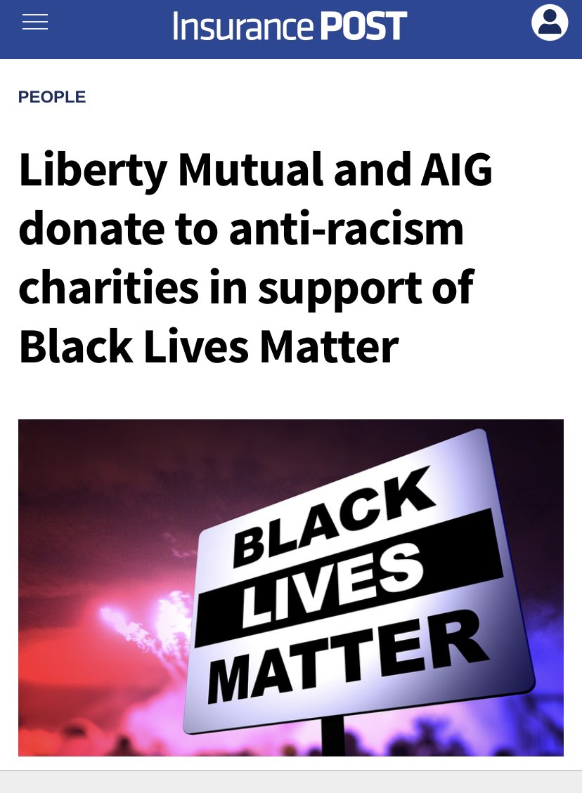 . @LibertyMutual, who supported Black Lives Matter with donations to charities last summer, is now one of the largest advertisers on Fox News, which blamed drugs on George Floyd’s death.