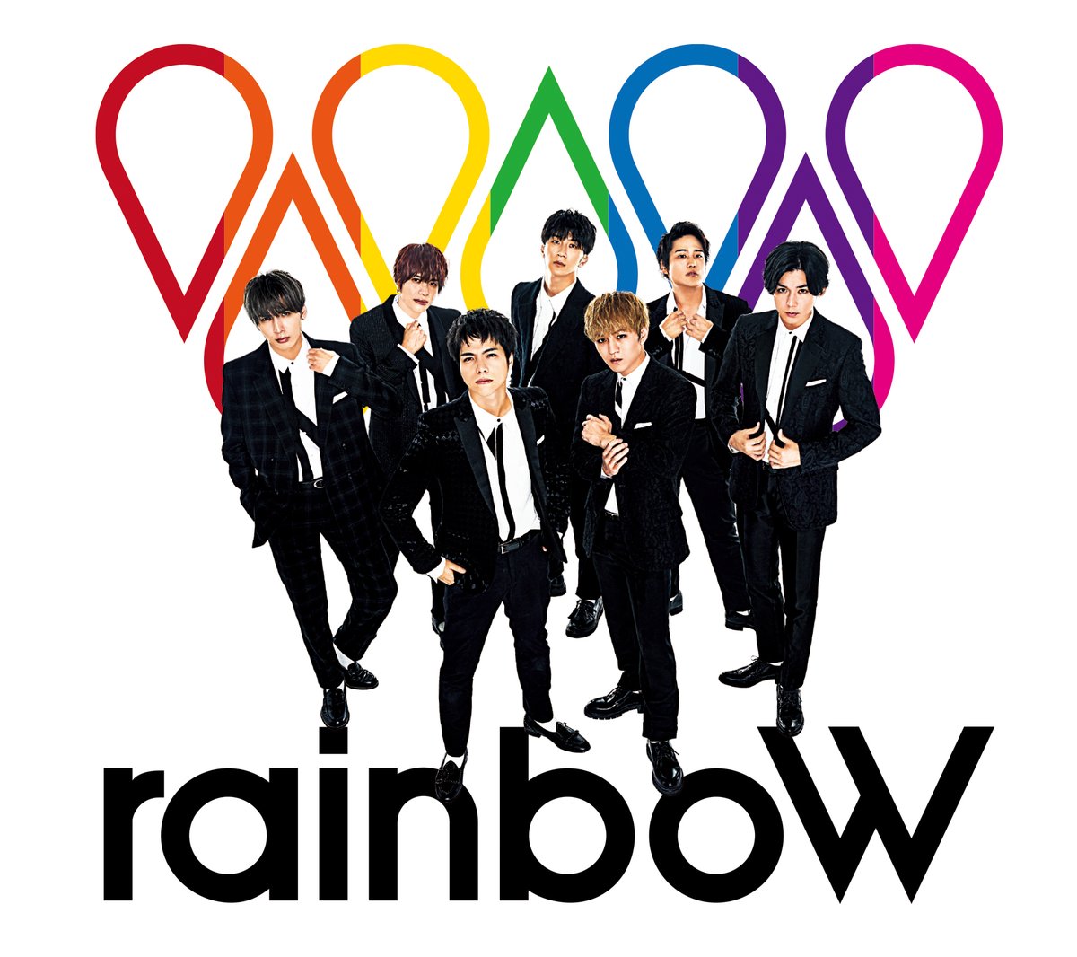 Rainbow Official ジャケット写真 解禁 ジャニーズwest Rainbowest 七色の世界塗りかえよう Rainbow 特設サイト T Co Iiwez0sulb