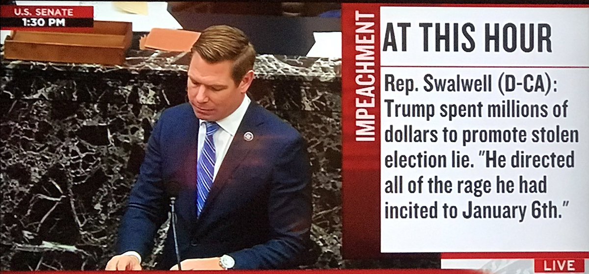 9. SAVE THE DATE Dec 26:The POTUS invited his 70 Million Twitter followers to his protest on January 6th - the day Congress would certify the election - “the day they needed to show up and fight,”  @RepSwalwell.Trump “directed all the rage he had incited to January 6th.”