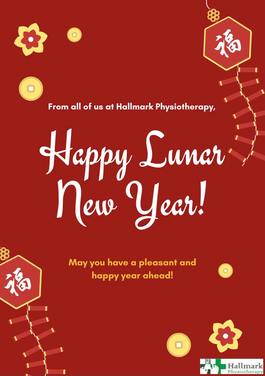 HallmarkPhysio's tweet image. Happy Lunar New Year from us to all of you! May you have a pleasant and happy year ahead!