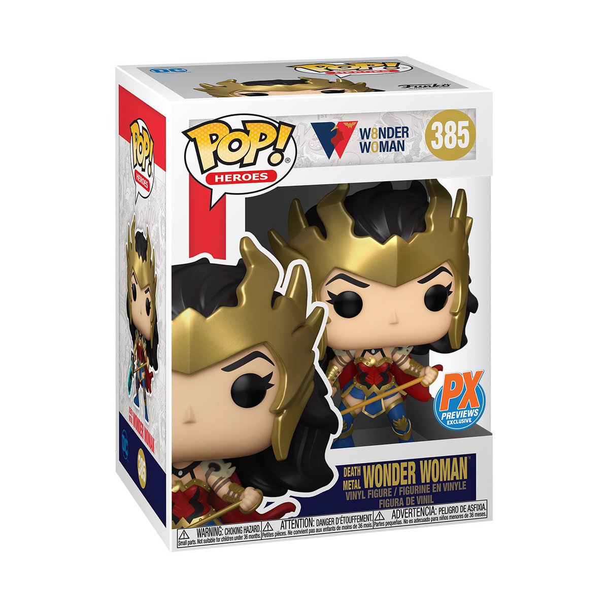 OriginalFunko's tweet photo. RT &amp; follow @OriginalFunko for the chance to WIN this @PREVIEWSworld exclusive Death Metal Wonder Woman Pop! #Funko #Funkogiveaway #giveaway #WonderWoman https://t.co/f2beU3t8kH