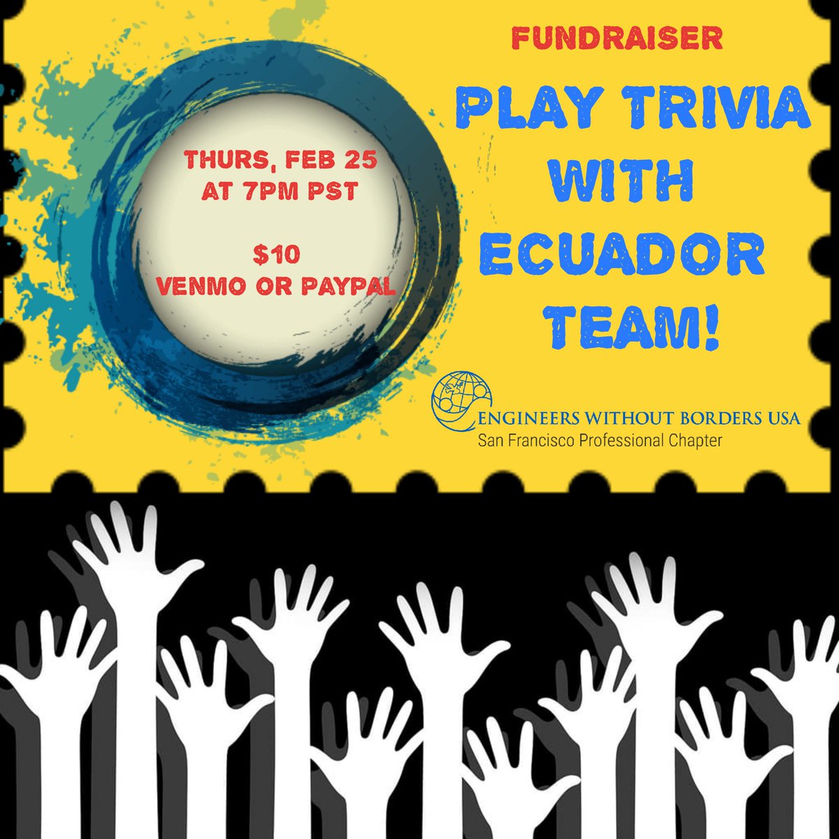 Join our Ecuador Team for a fun Trivia Night Fundraiser on Feb 25th @ 7PM PST! 
docs.google.com/forms/d/e/1FAI…