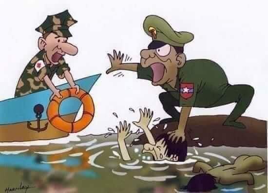 FIGHT FOR DEMOCRACY #CyberSpeechFreedom  #WhatsHappeningInMyanmar  These are the true facts when the Military block the internet connection with the world. Even we can use now , they do fake news on National TV channel. We must win those unjustly things of the Military.