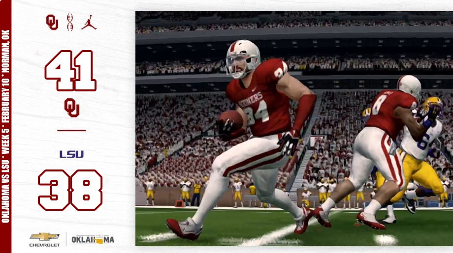 “These guys fight hard week after week and rally around each other through so much adversity, I’m just so proud of these young men and this family! Boomer Sooner”
-Coach Parks