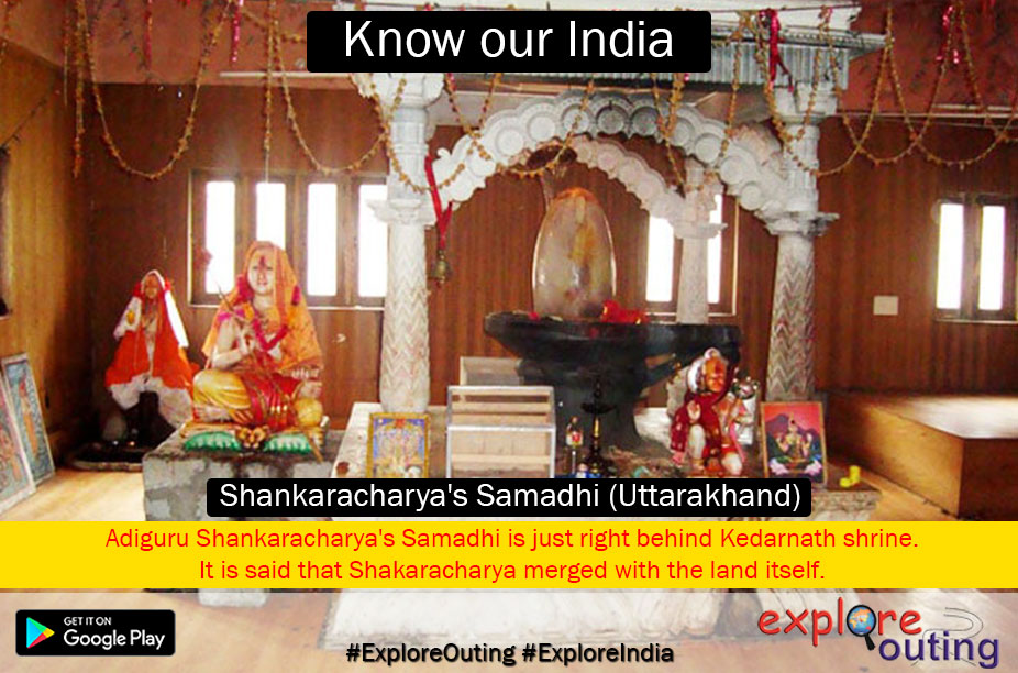 ExploreOuting's tweet image. #KnowourIndia
Adiguru Shankaracharya's Samadhi is just right behind #Kedarnath shrine.
It is said that #Shakaracharya merged with the land itself.
exploreouting.com/attraction/sha…

#Uttarakhand #Travel #ExploreOuting #ExploreIndia #Tourism #India #TravelGuide
