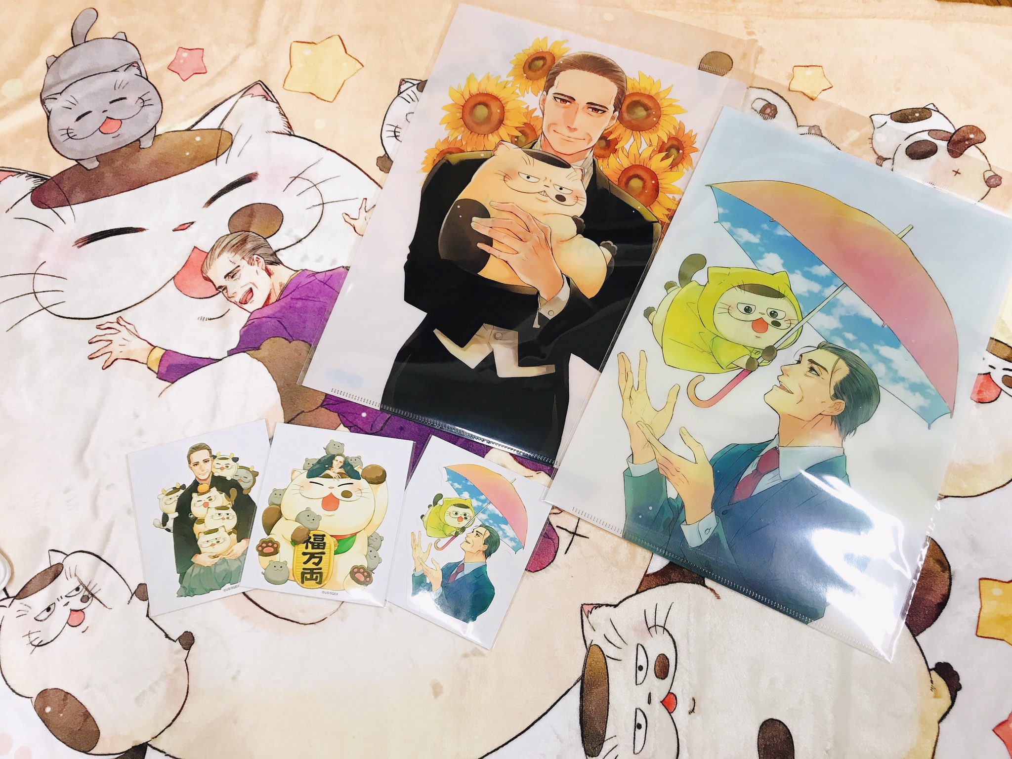 激レア【おじさまと猫】桜井海先生 描き下ろしイラスト複製原画 ※現存2