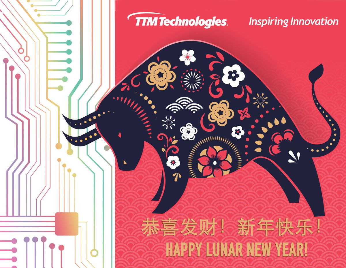 Happy Lunar New Year! May this Lunar New Year be full of faith, hope and love, to fill up your cup of life to the brim. Wishing you a happy and prosperous Year of the OX! #TTM #TTMTECH #INSPIRINGINNOVATION