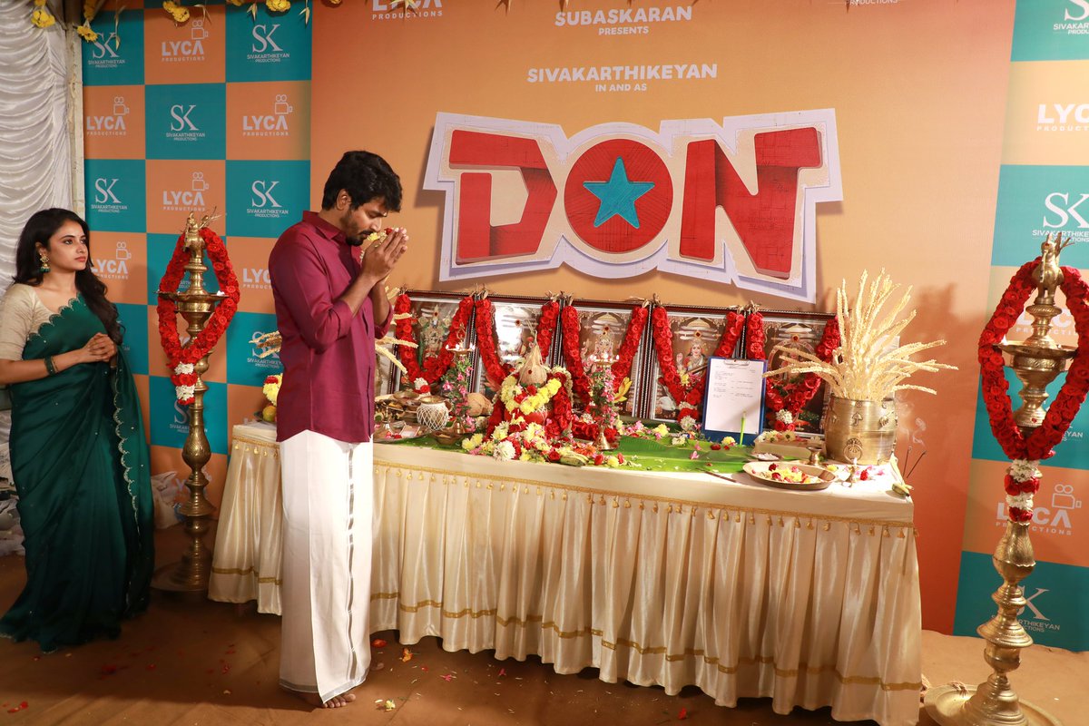DoneChannel1's tweet photo. #DON💥 shoot starts today with Pooja 

@LycaProductions @SKProdOffl @Siva_Kartikeyan @KalaiArasu_ @Dir_Cibi @anirudhofficial @priyankaamohan @iam_SJSuryah @thondankani @sooriofficial @dop_bhaskaran @Inagseditor #Udayakumar @anustylist @tuneyjohn https://t.co/RtGhfIO4Hg