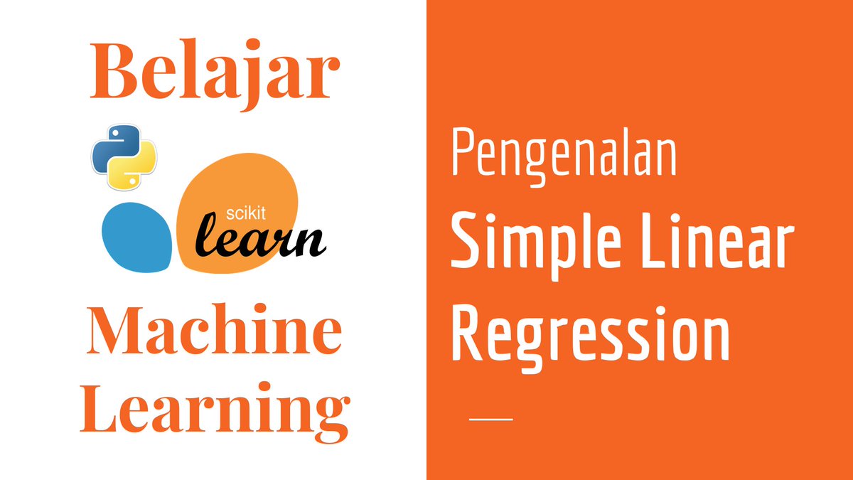 belajarIDN's tweet image. Berikut adalah materi kelima dari seri Belajar Machine Learning dengan #Python. Materi kali ini berfokus pada pengenalan #SimpleLinearRegression sebagai salah satu model #MachineLearning yang paling sederhana. Semoga bermanfaat :)
youtu.be/lcjq7-2zMSA