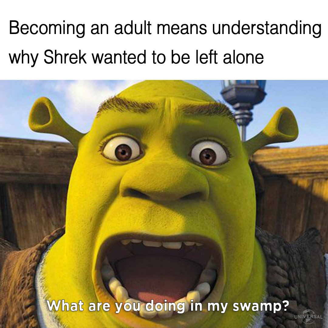 I don't know which of you needs to see this shrek meme but here