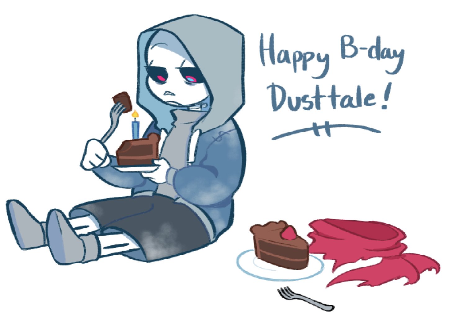 Tragic ded of Dust - meme - (Happy Birthday Dust!Sans and Science!Sans) 