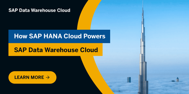 From SAP HANA Cloud’s connectivity, storage, data lake, and robust performance - SAP Data Warehouse Cloud truly harnesses the power of SAP HANA Cloud. Discover more here: bit.ly/3tWZPZE