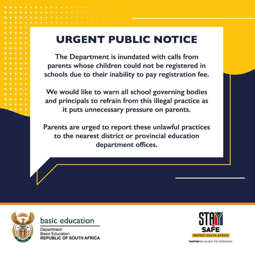Nandi_Tselax's tweet photo. It is unlawful for a public school to deny a child access or to return to school for failing to pay registration fees.
#LegalDecodingWithNandi https://t.co/nSs47YUCSx