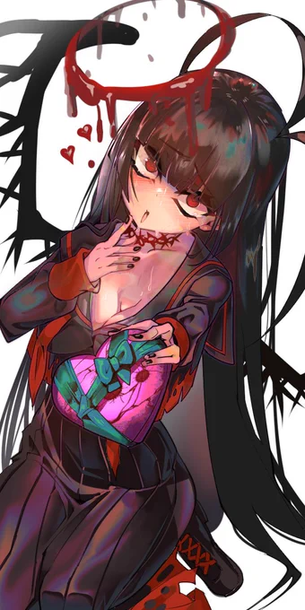 ツルギちゃん血ョコ
 #ブルアカ 