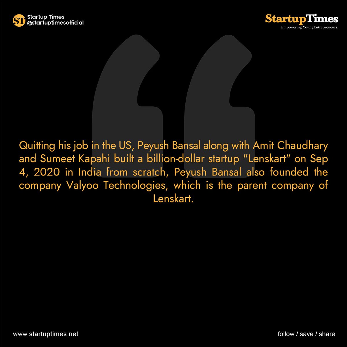 StartupTimes2's tweet photo. Lenskart is an Indian optical prescription eyewear retail chain. As of September 2019, Lenskart had over stores in 70 cities in India.

#startupgrowth #startuptimes #lens #lenscart #lenscare #eye #eyecare #digitallens #bluelightlenses  #successfulenterpreneurs https://t.co/E1KW1Qv4LY