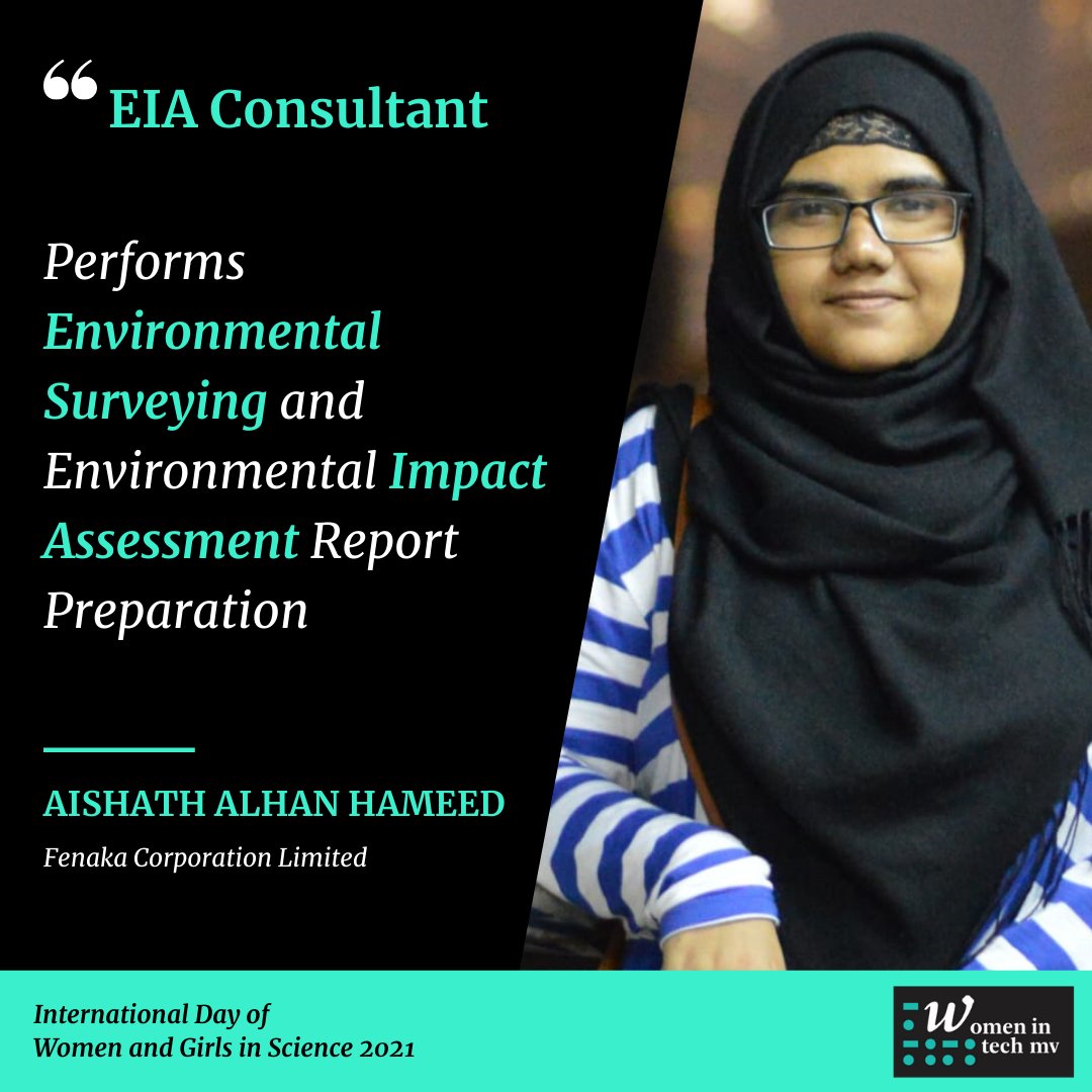 Aishath Alhan Hameed, EIA Consultant, @TeamFenaka