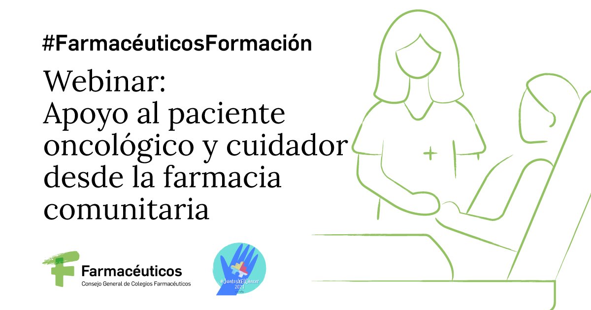 Si no pudiste conectarte en directo, ya puedes acceder a los contenidos del webinar "Apoyo al paciente oncológico y cuidador desde la Farmacia comunitaria"

Enlace a los videos en nuestro canal YouTube  #FarmacéuticosFormación #JuntosXElCáncer
👇👇👇
youtube.com/watch?v=ApLoju…