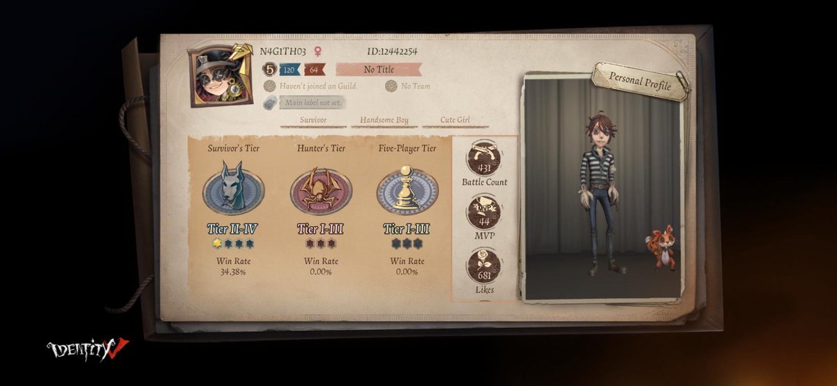 maellazff's tweet photo. I'm playing Identity V. Fancy a game? https://t.co/BVZYVDXAJx