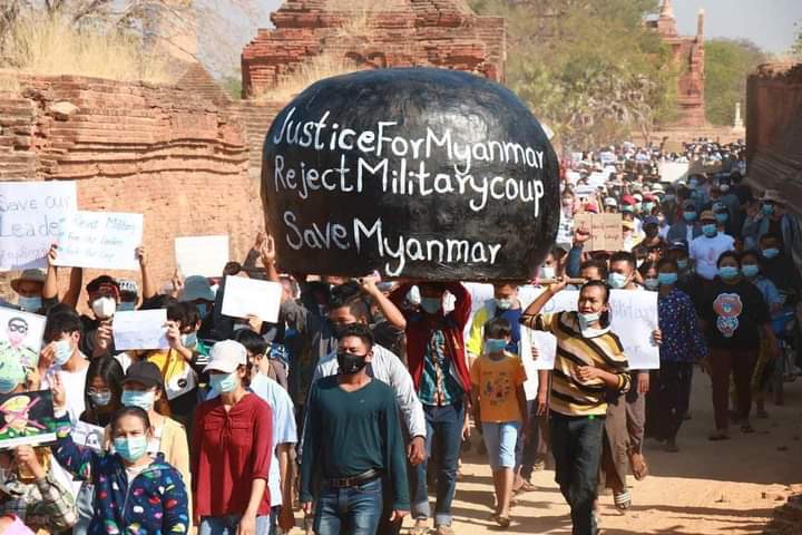 SuuMichelle's tweet photo. FIGHT FOR DEMOCRACY
#Bagan
#CyberSpeechFreedom 
#WhatsHappeningInMyanmar 🇲🇲
#Feb11Coup https://t.co/uZrzW9Tv8X