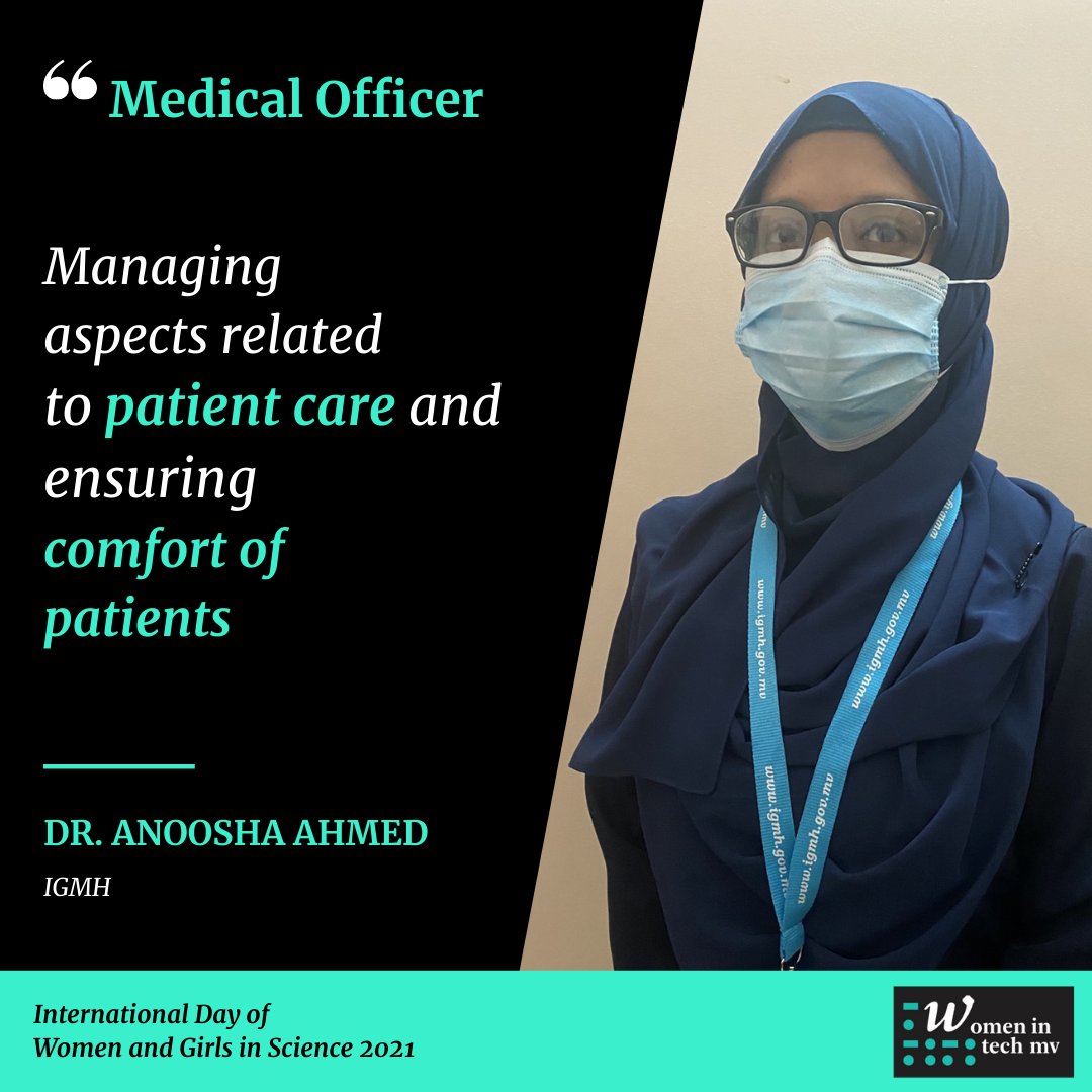 Dr. Anoosha Ahmed, Medical Officer ,  @igmhmv