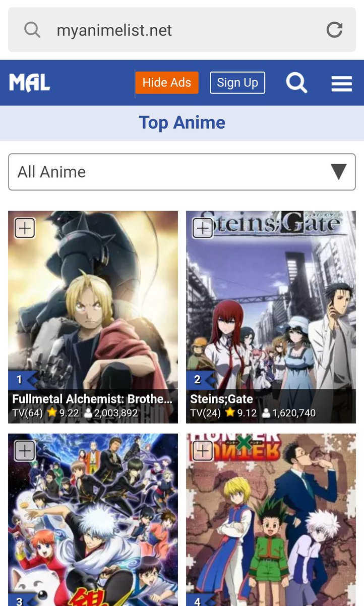 ぷえfc ご存知かもしれませんが Myanimelist という海外のアニメファンサイトでは全てのアニメの中でハガレンが一番評価されているんですよ ぷえfc ご存知かもしれませんが Myanimelist という海外のアニメファンサイトでは全てのアニメの中でハガレンが一番評価されているんですよ