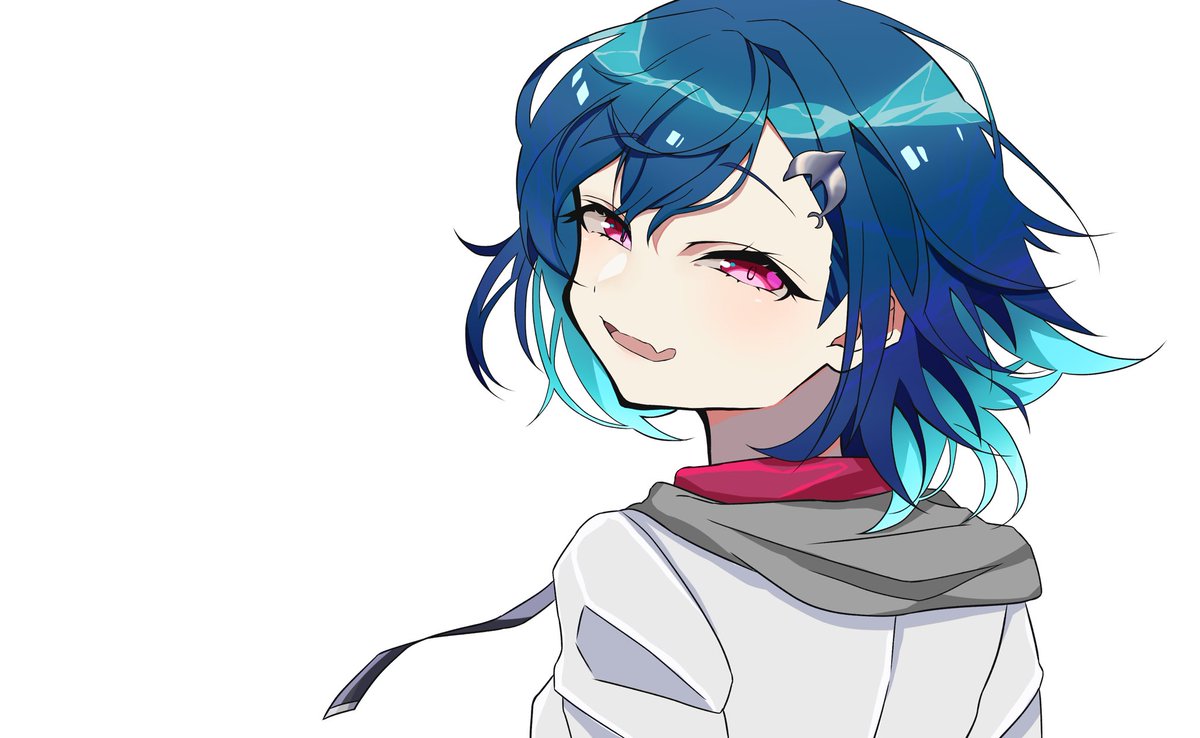 白背景ver 実田 さねだ のイラスト