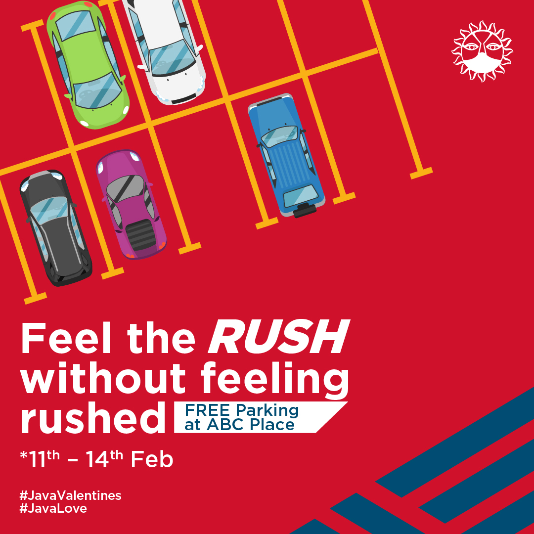 javahouseafrica's tweet photo. Starting today, until Valentine's day, visit our ABC Place branch to enjoy FREE parking. You can now enjoy all our Valentine's specials without worrying about parking fees. #JavaValentines ❤️#JavaLove https://t.co/ucloIKXgVC