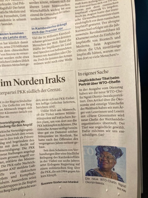 Hallo??!! Unglücklich? In eigener Sache, klitzeklein und unten rechts möchte sich die <a href="/AargauerZeitung/">AargauerZeitung</a> entschuldigen. Wie wärs mit einen wahren, ehrlichen, fundierten Auseinandersetzung im Blatt zu gender und race? <a href="/patrik_mueller/">Patrik Müller</a> <a href="/SchenkerSilvia/">Silvia Schenker</a> <a href="/femstreikzh/">Feministisches Streikkollektiv Zürich</a>