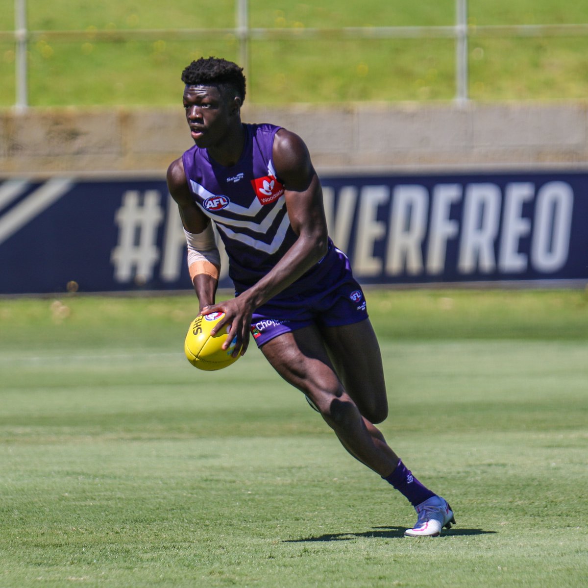 Michael Frederick worked up a sweat 