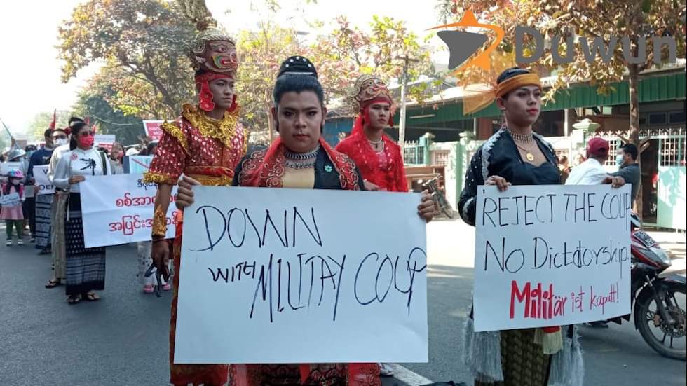 HsuChiKo1's tweet photo. Myanmar Traditional Gods Community also protests Military Coup.
FIGHT FOR DEMOCRACY
#Feb10Coup 
#WhatsHappeningInMyanmar https://t.co/ttP2FzgGA7
