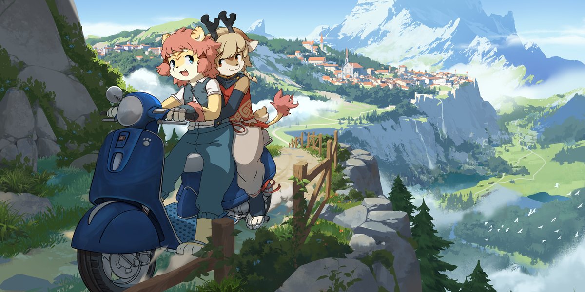 collab with my lion <a href="/CupChoo/">CupChoo</a>, we tried some Ghibli animation style this time ~~
here are the sketch and final ^w^
hope you like it ~~~~! &gt;w&lt;