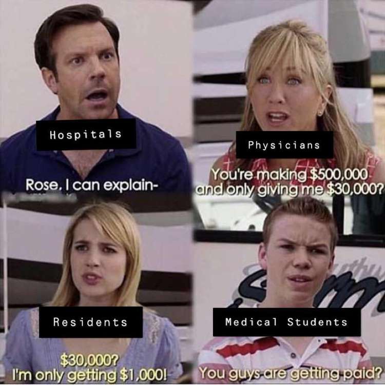 EmergeAndSee_'s tweet photo. Looks about right, don't you think?

#hospitals #physicians #residents #medicalstudents #BecauseItsFunny #AllProvidersAreSuperheroes #StillFunny #EssentialWorkers https://t.co/16IS2DpJuQ