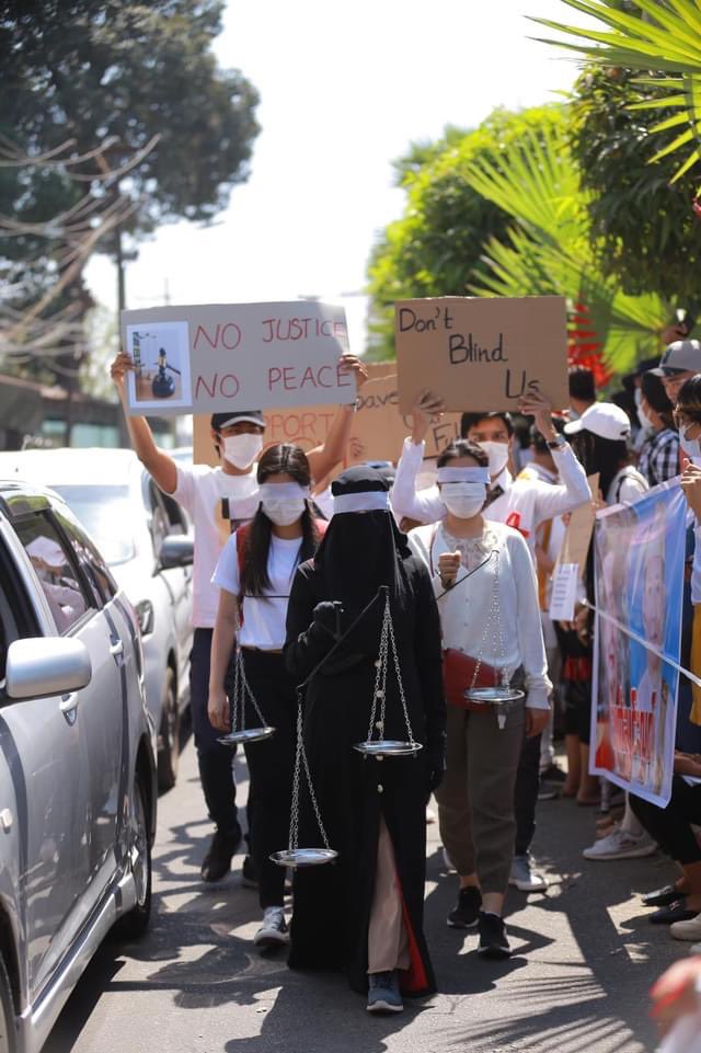No Justice No Peace! We need Democracy! #Feb11Coup #WhatsHappeningInMyanmar