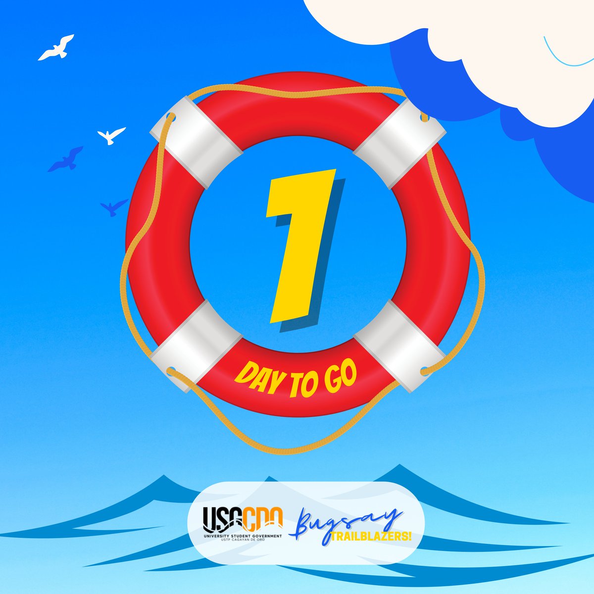 ustpusg's tweet photo. Paddles ready, Trailblazers!

1 DAY LEFT until our USG Virtual General Assembly. 

Tune in this February 12, 2021 at 10:00am on our USG Facebook Page livestream!

Sail with us! Bugsay Trailblazers! Bugsay towards excellence– through unity.

#BugsayTrailbrazers
#BugsayUSG https://t.co/sbnjH30GqT