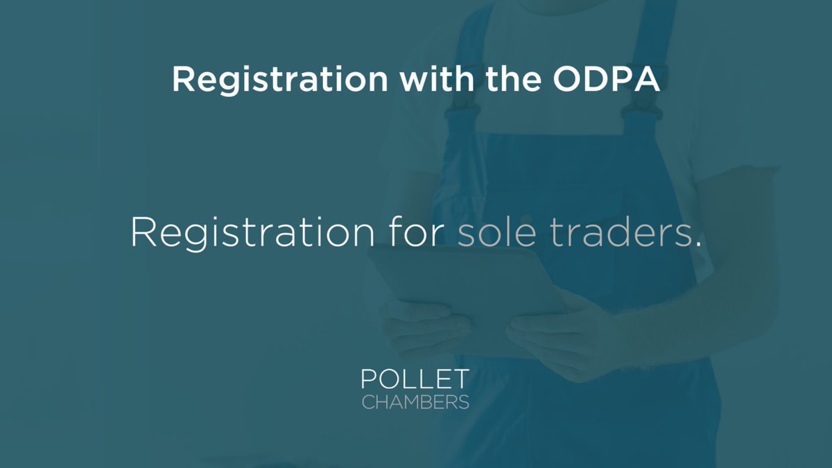 PolletChambers's tweet photo. If you are a sole trader running a business under a business name you should register with the ODPA as "[Your name] trading as [business name]" because only legal persons or legal entities (such as ltd companies) can be registered under Data Protection law, not business names. https://t.co/uW9IZiRCaU