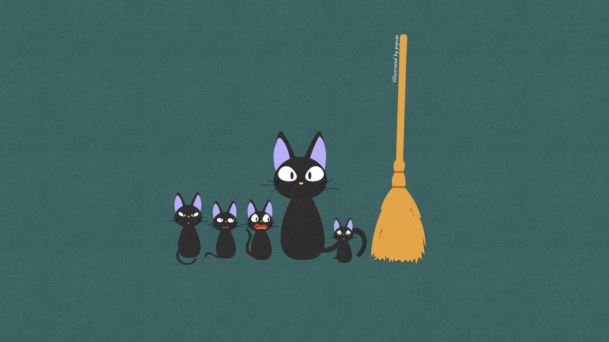 pop_catcat's tweet photo. 奴隸，你大掃除咗未

#chinesenewyear #springclean #ghibli #kikisdeliveryservice #jijicat #illustration #大掃除 #大掃除リスト #吉卜力 #魔女宅急便 https://t.co/pkUIjVzJtF