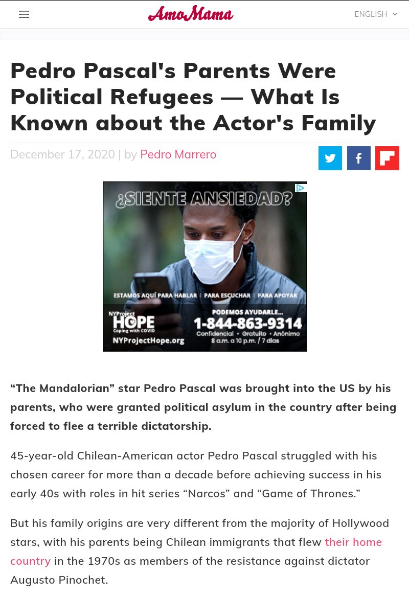 The official story about Pascal's family is that they were political refugees who fled to the United States from Chile because Pinochet's "evil" military dictatorship was oppressing them. But the real story of his family is much more sinister.