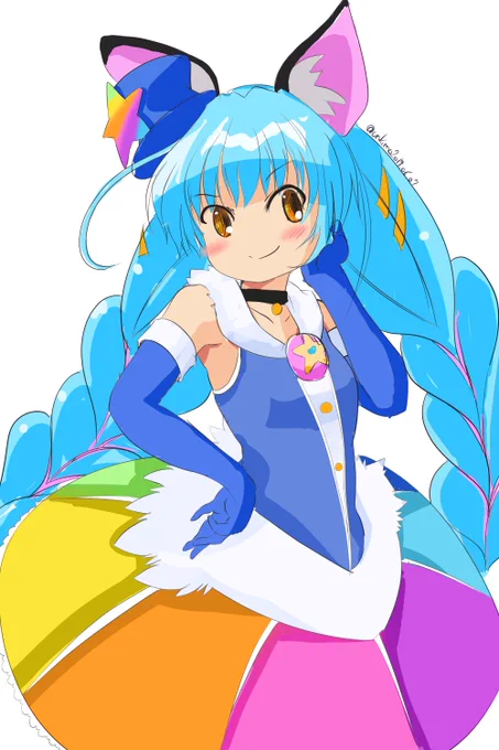 #見た人もなにか無言で青い何かをあげる 