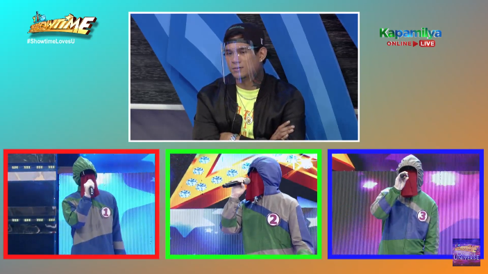 itsShowtimeNa's tweet photo. Tama kaya ang hula ni TAGOhula Zeus Collins kung sino ang tunay na Celebrity Singer sa ating mga TAGOkanta ngayong Huwebes sa HIDE &amp; SING? #ShowtimeLovesU https://t.co/v1AX7FesqQ