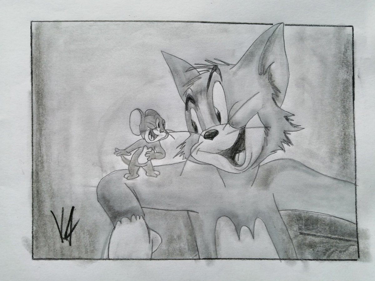 Tom and Jerry had a birthday yesterday. In 1940 Hanna Barbera created the cat and mouse slapstick duo. This week's sketch...