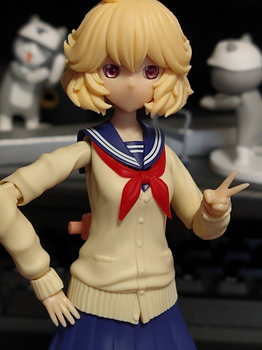 teion_niconico's tweet photo. あーこれはヤバいですねぇ
D:OUTさん目をKITFOX3Dさんの頭部パーツにインサート
目の位置調整が難しいわ
#プラモ 
#創彩少女庭園
#結城まどか https://t.co/0G7X2XGuGQ