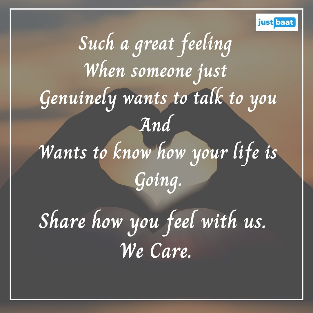 Justbaat's tweet photo. Justbast is platform where you can share your feelings freely and anonymously without being judge.
#JustBaat #talkanonymously #talktous #beheard #beanonymous https://t.co/g0TK2h9ja2